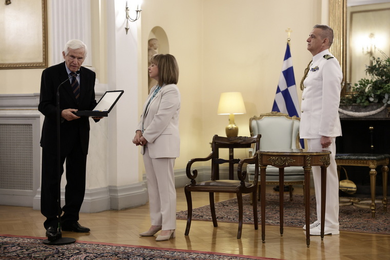Aikaterini Laskaridis Foundation-The Medal of the Grand Cross of the Order of Honour to Dr. Panos Laskaridis, Rear Admiral of the Hellenic Navy (ret.)